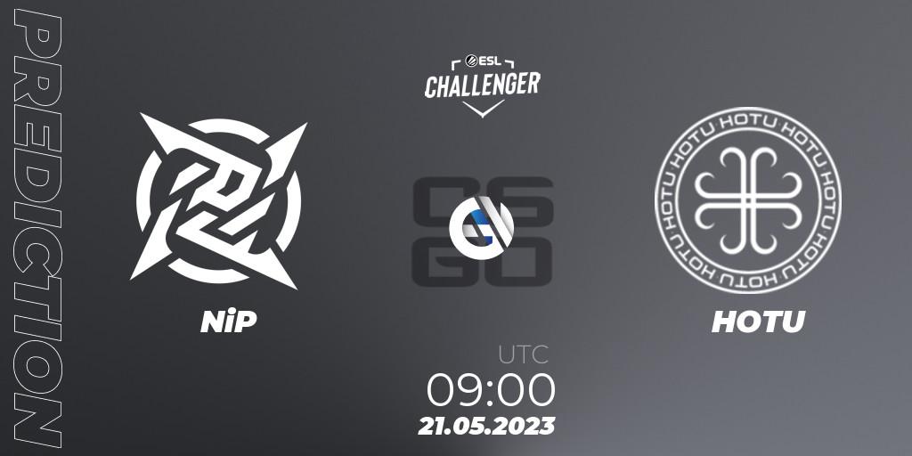 NiP vs HOTU: Betting TIp, Match Prediction. 21.05.2023 at 09:00. Counter-Strike (CS2), ESL Challenger Katowice 2023: European Qualifier