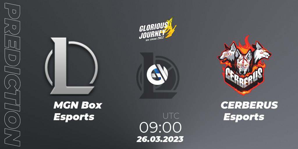 MGN Box Esports vs CERBERUS Esports: Betting TIp, Match Prediction. 26.03.23. LoL, VCS Spring 2023 - Group Stage