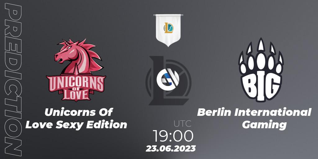 Unicorns Of Love Sexy Edition vs Berlin International Gaming: Betting TIp, Match Prediction. 23.06.23. LoL, Prime League Summer 2023 - Group Stage