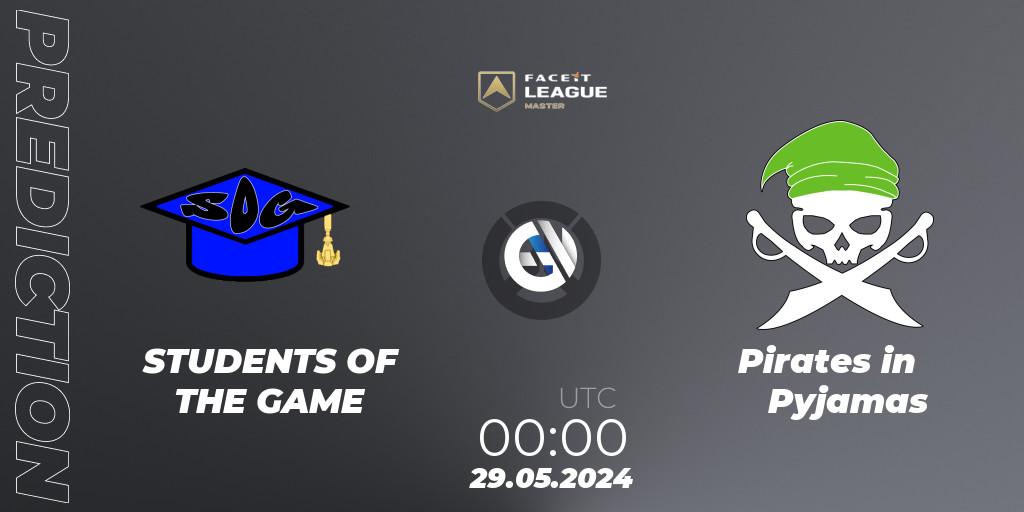 STUDENTS OF THE GAME vs Pirates in Pyjamas: Betting TIp, Match Prediction. 08.06.2024 at 00:00. Overwatch, FACEIT League Season 1 - NA Master Road to EWC