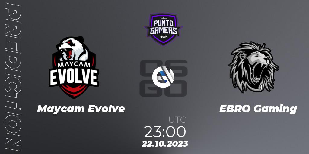Maycam Evolve vs EBRO Gaming: Betting TIp, Match Prediction. 22.10.23. CS2 (CS:GO), Punto Gamers Cup 2023