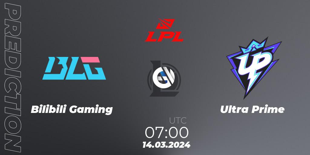 Bilibili Gaming vs Ultra Prime: Betting TIp, Match Prediction. 14.03.24. LoL, LPL Spring 2024 - Group Stage