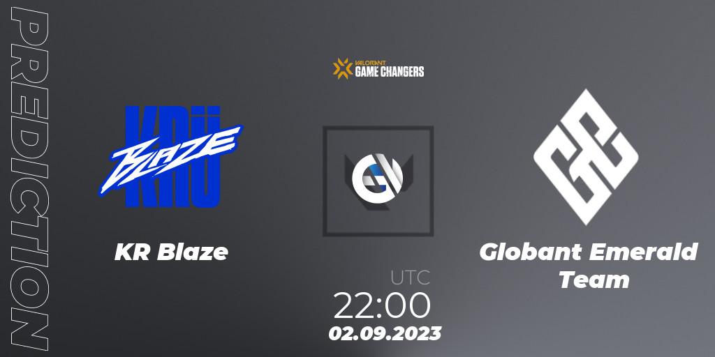 KRÜ Blaze vs Globant Emerald Team: Betting TIp, Match Prediction. 02.09.2023 at 22:00. VALORANT, VCT 2023: Game Changers LAS - Playoffs