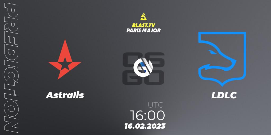 Astralis vs LDLC: Betting TIp, Match Prediction. 16.02.23. CS2 (CS:GO), BLAST.tv Paris Major 2023 Europe RMR Closed Qualifier A