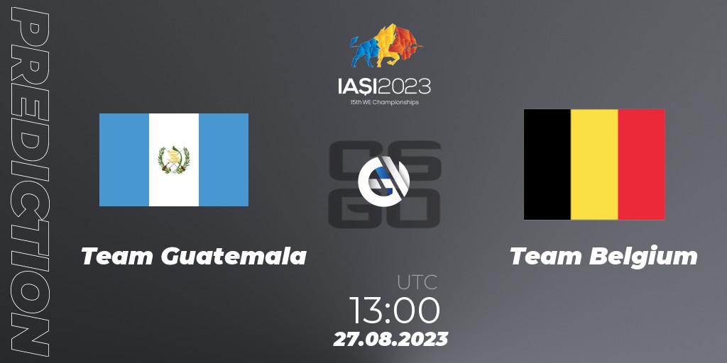 Team Guatemala vs Team Belgium: Betting TIp, Match Prediction. 27.08.23. CS2 (CS:GO), IESF World Esports Championship 2023