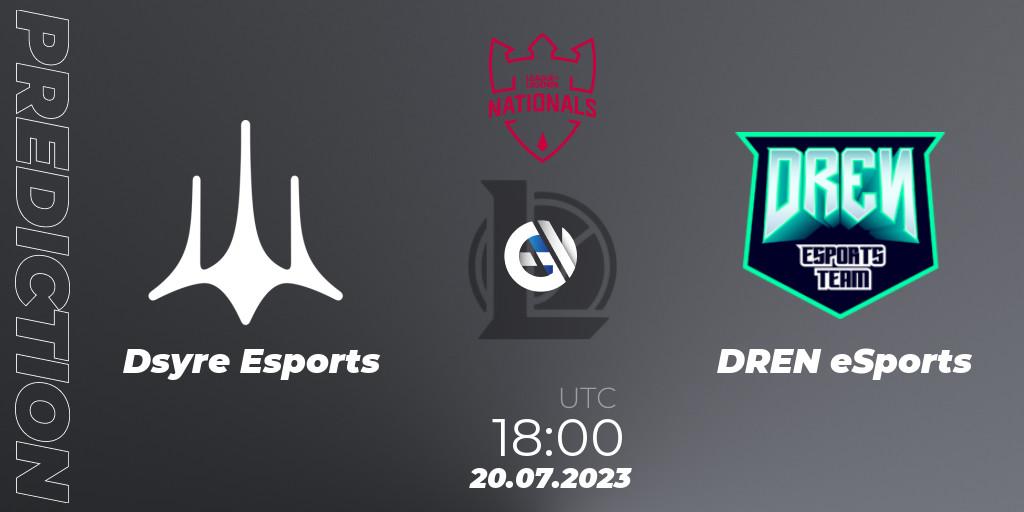 Dsyre Esports vs DREN eSports: Betting TIp, Match Prediction. 20.07.2023 at 18:00. LoL, PG Nationals Summer 2023