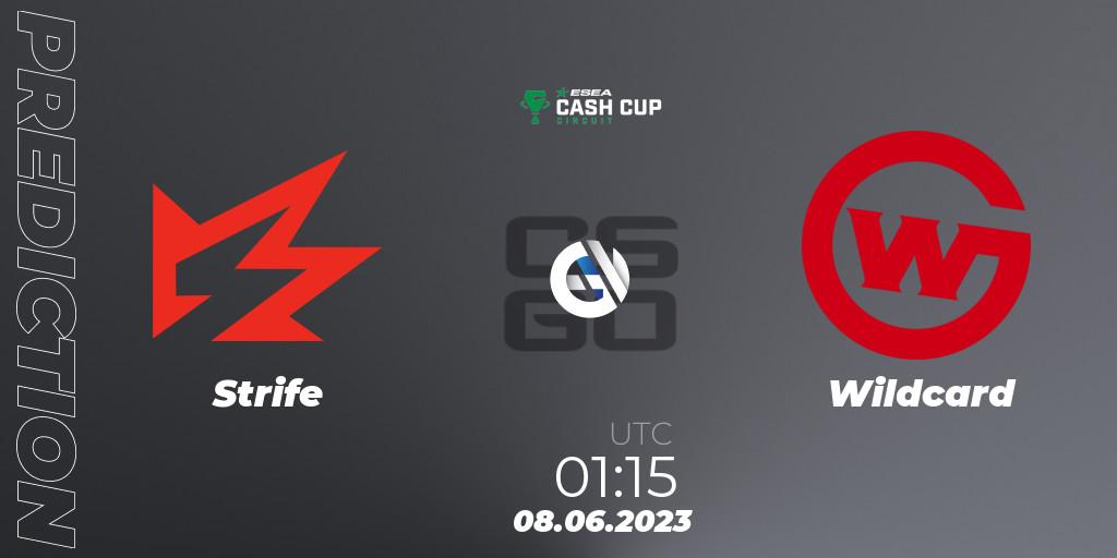Strife vs Wildcard: Betting TIp, Match Prediction. 08.06.23. CS2 (CS:GO), ESEA Cash Cup Circuit Season 1 Finals