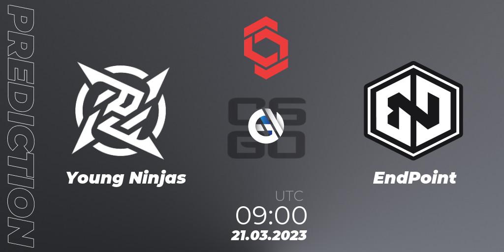 Young Ninjas vs EndPoint: Betting TIp, Match Prediction. 21.03.23. CS2 (CS:GO), CCT Central Europe Series #5