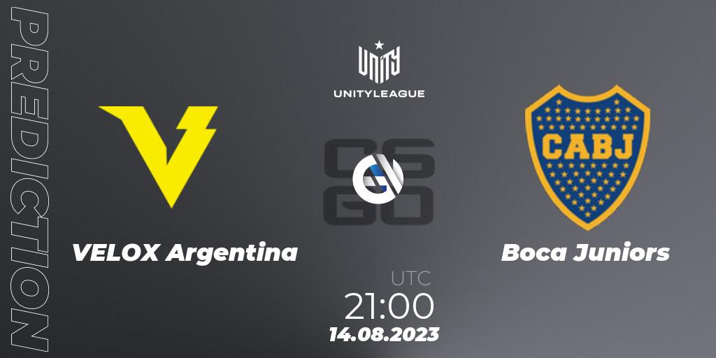 VELOX Argentina vs Boca Juniors: Betting TIp, Match Prediction. 14.08.2023 at 21:00. Counter-Strike (CS2), LVP Unity League Argentina 2023