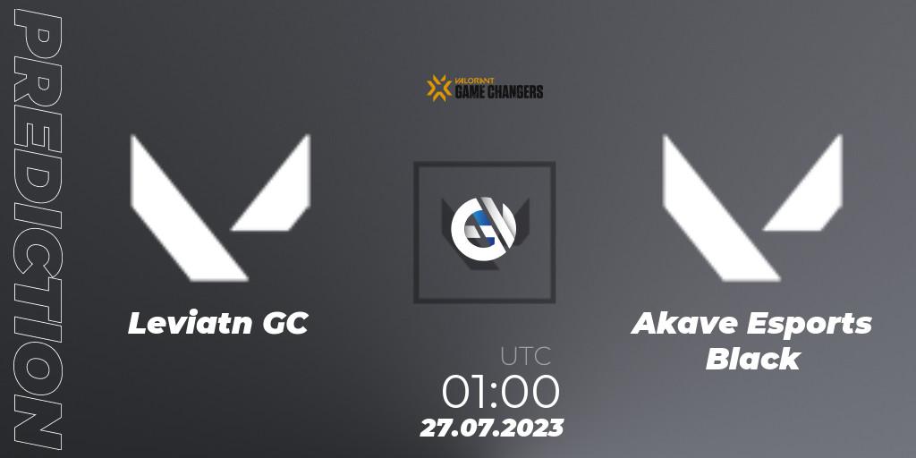 Leviatán GC vs Akave Esports Black: Betting TIp, Match Prediction. 27.07.2023 at 01:00. VALORANT, VCT 2023: Game Changers Latin America North