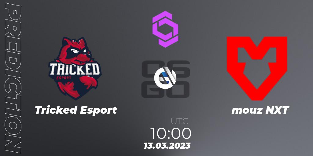 Tricked Esport vs mouz NXT: Betting TIp, Match Prediction. 13.03.2023 at 10:00. Counter-Strike (CS2), CCT West Europe Series #2