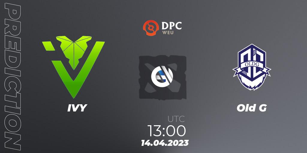 IVY vs Old G: Betting TIp, Match Prediction. 14.04.2023 at 12:56. Dota 2, DPC 2023 Tour 2: WEU Division II (Lower)