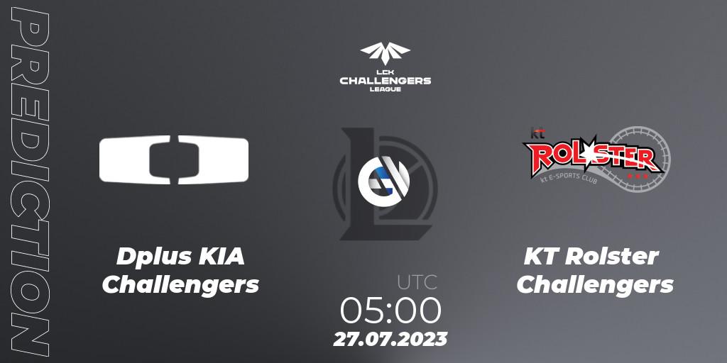 Dplus KIA Challengers vs KT Rolster Challengers: Betting TIp, Match Prediction. 27.07.23. LoL, LCK Challengers League 2023 Summer - Group Stage