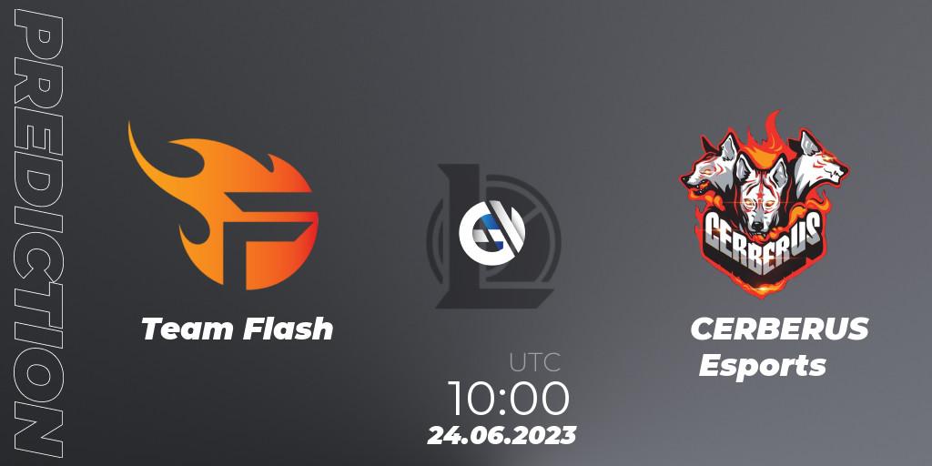 Team Flash vs CERBERUS Esports: Betting TIp, Match Prediction. 24.06.2023 at 11:00. LoL, VCS Dusk 2023