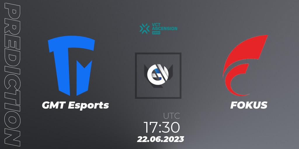 GMT Esports vs FOKUS: Betting TIp, Match Prediction. 22.06.23. VALORANT, VALORANT Challengers Ascension 2023: EMEA - Play-In