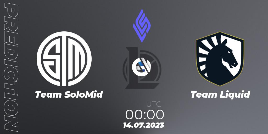 Team SoloMid vs Team Liquid: Betting TIp, Match Prediction. 13.07.23. LoL, LCS Summer 2023 - Group Stage