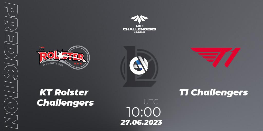 KT Rolster Challengers vs T1 Challengers: Betting TIp, Match Prediction. 27.06.23. LoL, LCK Challengers League 2023 Summer - Group Stage