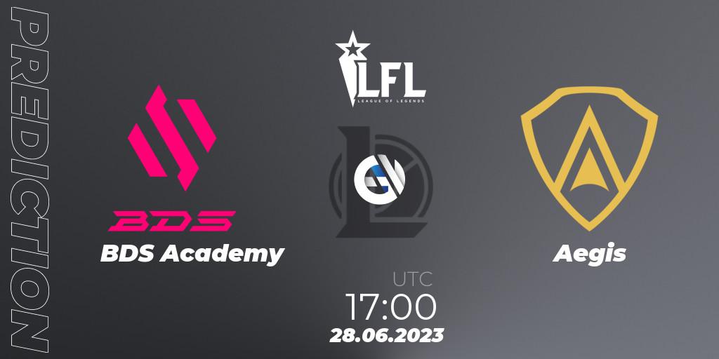 BDS Academy vs Aegis: Betting TIp, Match Prediction. 28.06.2023 at 17:00. LoL, LFL Summer 2023 - Group Stage