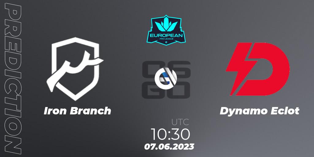 Iron Branch vs Dynamo Eclot: Betting TIp, Match Prediction. 07.06.23. CS2 (CS:GO), European Pro League Season 8