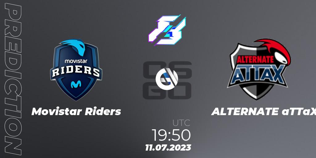 Movistar Riders vs ALTERNATE aTTaX: Betting TIp, Match Prediction. 11.07.23. CS2 (CS:GO), Gamers8 2023 Europe Open Qualifier 2