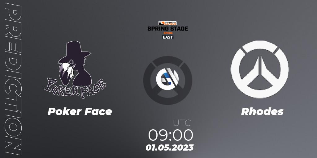 Poker Face vs Rhodes: Betting TIp, Match Prediction. 01.05.2023 at 09:00. Overwatch, Overwatch League 2023 - Spring Stage Opens