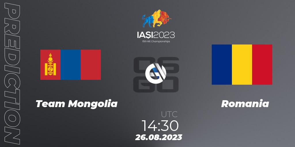 Team Mongolia vs Romania: Betting TIp, Match Prediction. 27.08.2023 at 08:30. Counter-Strike (CS2), IESF World Esports Championship 2023