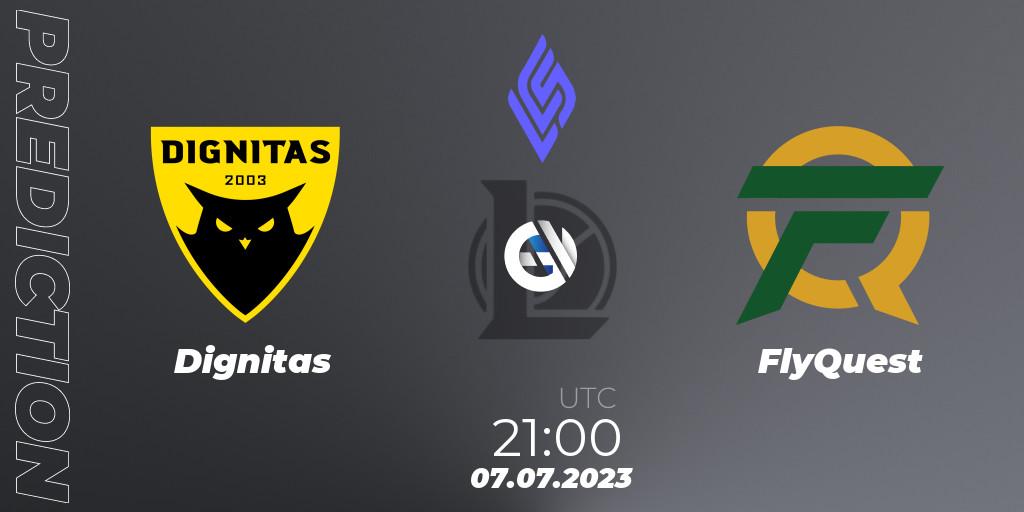 Dignitas vs FlyQuest: Betting TIp, Match Prediction. 07.07.23. LoL, LCS Summer 2023 - Group Stage