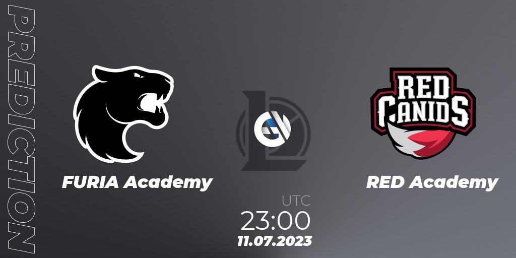 FURIA Academy vs RED Academy: Betting TIp, Match Prediction. 11.07.2023 at 23:00. LoL, CBLOL Academy Split 2 2023 - Group Stage
