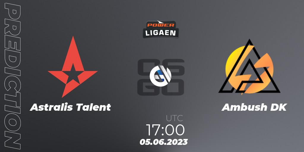 Astralis Talent vs Ambush: Betting TIp, Match Prediction. 05.06.23. CS2 (CS:GO), Dust2.dk Ligaen Season 23