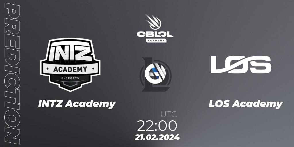INTZ Academy vs LOS Academy: Betting TIp, Match Prediction. 21.02.24. LoL, CBLOL Academy Split 1 2024