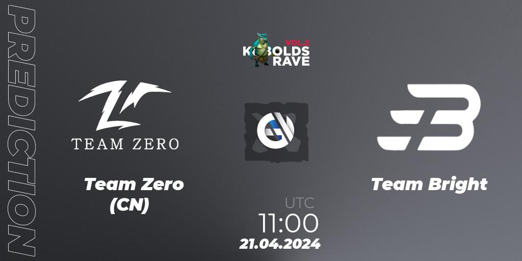 Team Zero (CN) vs Team Bright: Betting TIp, Match Prediction. 29.04.2024 at 05:20. Dota 2, Cringe Station Kobolds Rave 2