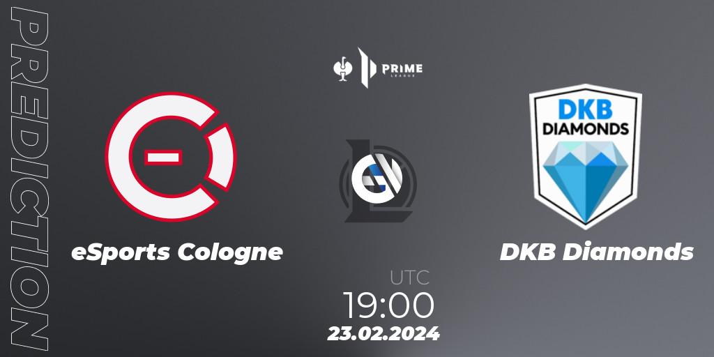 eSports Cologne vs DKB Diamonds: Betting TIp, Match Prediction. 23.02.24. LoL, Prime League 2nd Division