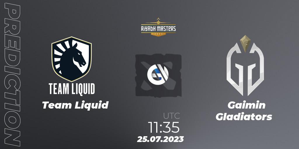 Team Liquid vs Gaimin Gladiators: Betting TIp, Match Prediction. 25.07.23. Dota 2, Riyadh Masters 2023