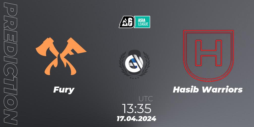 Fury vs Hasib Warriors: Betting TIp, Match Prediction. 17.04.24. Rainbow Six, Asia League 2024 - Stage 1