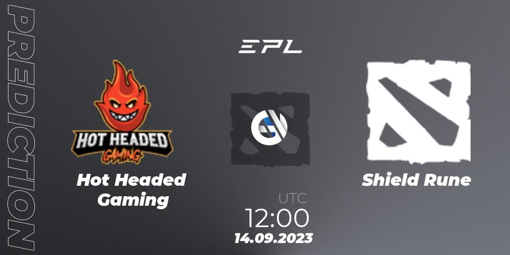 Hot Headed Gaming vs Shield Rune: Betting TIp, Match Prediction. 14.09.23. Dota 2, European Pro League Season 12