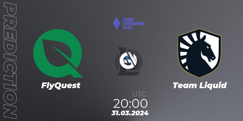 FlyQuest vs Team Liquid: Betting TIp, Match Prediction. 31.03.2024 at 20:00. LoL, LCS Spring 2024 - Playoffs