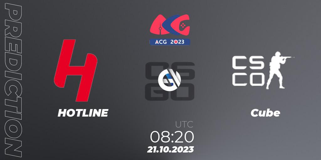 HOTLINE vs Cube: Betting TIp, Match Prediction. 21.10.2023 at 08:20. Counter-Strike (CS2), Almaty Cyber Games 2023