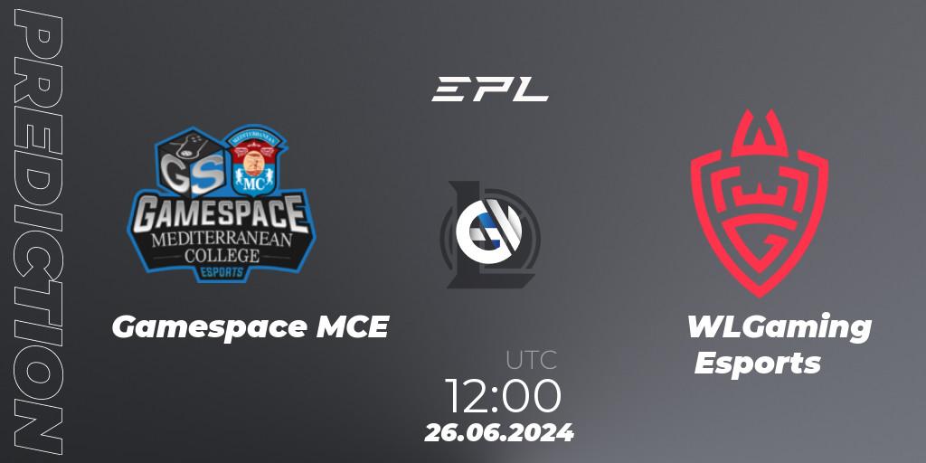 Gamespace MCE vs WLGaming Esports: Betting TIp, Match Prediction. 26.06.2024 at 12:00. LoL, European Pro League: Season 2