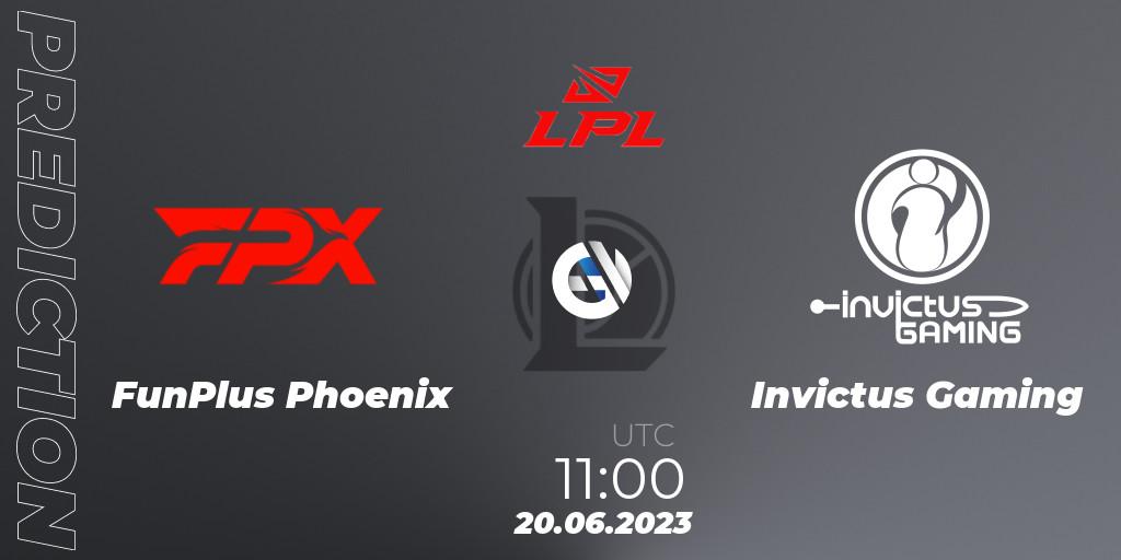 FunPlus Phoenix vs Invictus Gaming: Betting TIp, Match Prediction. 20.06.23. LoL, LPL Summer 2023 Regular Season