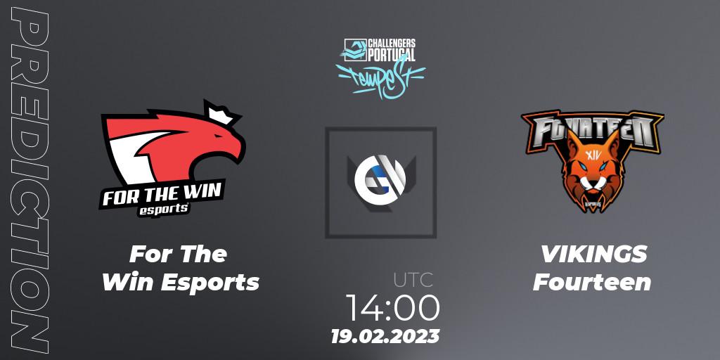 For The Win Esports vs VIKINGS Fourteen: Betting TIp, Match Prediction. 19.02.2023 at 14:00. VALORANT, VALORANT Challengers 2023 Portugal: Tempest Split 1