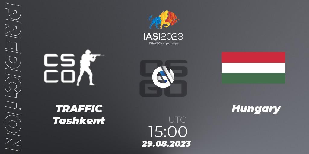 TRAFFIC Tashkent vs Hungary: Betting TIp, Match Prediction. 29.08.2023 at 18:20. Counter-Strike (CS2), IESF World Esports Championship 2023