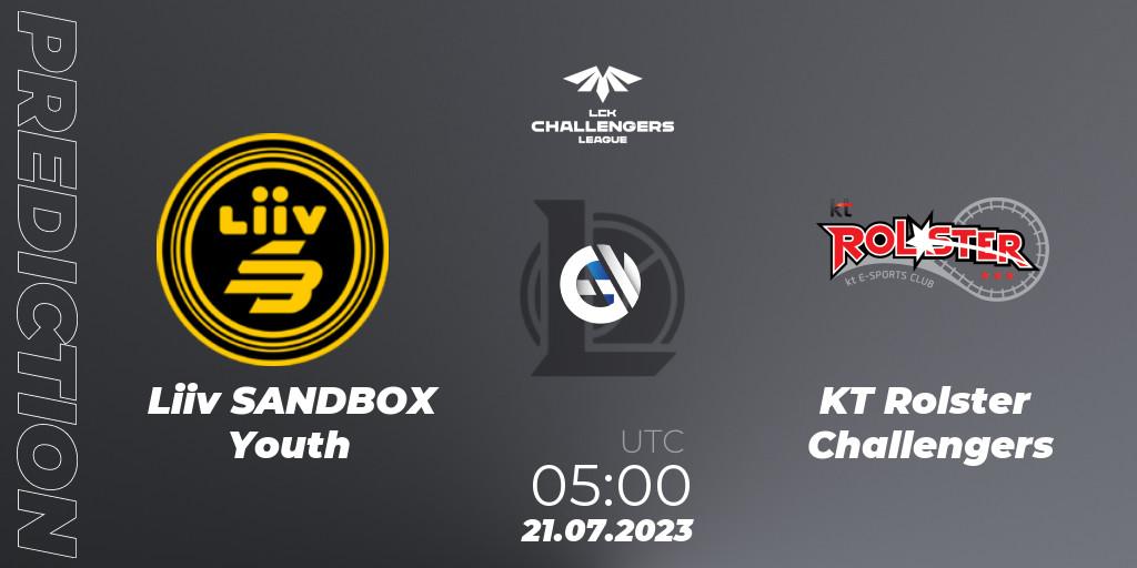 Liiv SANDBOX Youth vs KT Rolster Challengers: Betting TIp, Match Prediction. 21.07.23. LoL, LCK Challengers League 2023 Summer - Group Stage