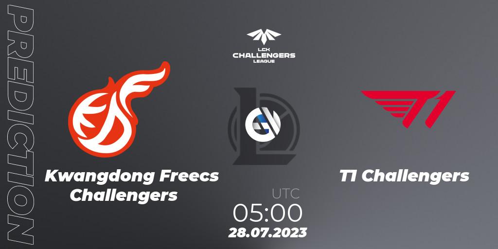 Kwangdong Freecs Challengers vs T1 Challengers: Betting TIp, Match Prediction. 28.07.23. LoL, LCK Challengers League 2023 Summer - Group Stage