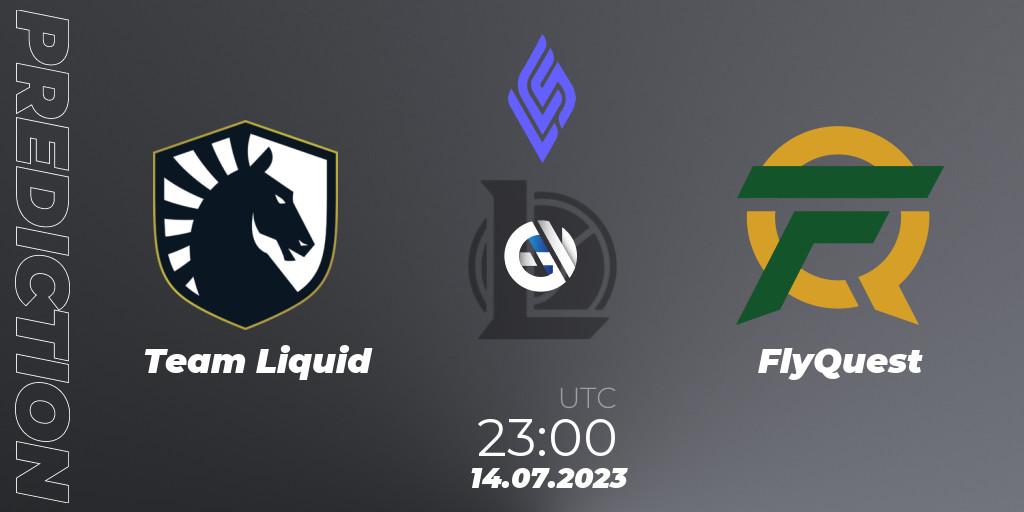 Team Liquid vs FlyQuest: Betting TIp, Match Prediction. 14.07.23. LoL, LCS Summer 2023 - Group Stage