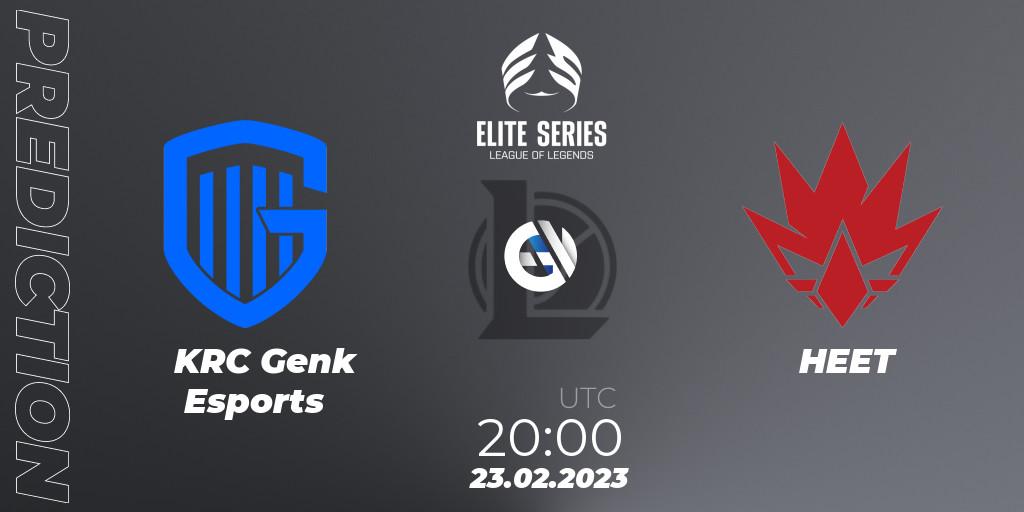 KRC Genk Esports vs HEET: Betting TIp, Match Prediction. 23.02.23. LoL, Elite Series Spring 2023 - Group Stage