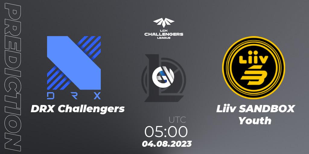 DRX Challengers vs Liiv SANDBOX Youth: Betting TIp, Match Prediction. 04.08.23. LoL, LCK Challengers League 2023 Summer - Group Stage