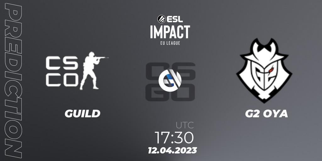 GUILD vs G2 OYA: Betting TIp, Match Prediction. 12.04.23. CS2 (CS:GO), ESL Impact League Season 3: European Division