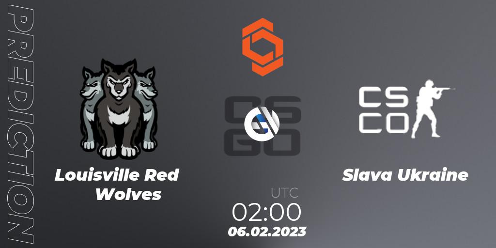 Louisville Red Wolves vs Slava Ukraine: Betting TIp, Match Prediction. 06.02.23. CS2 (CS:GO), CCT North America Series #3
