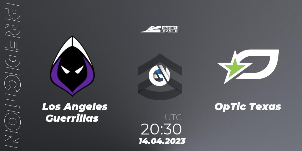 Los Angeles Guerrillas vs OpTic Texas: Betting TIp, Match Prediction. 14.04.23. Call of Duty, Call of Duty League 2023: Stage 4 Major Qualifiers