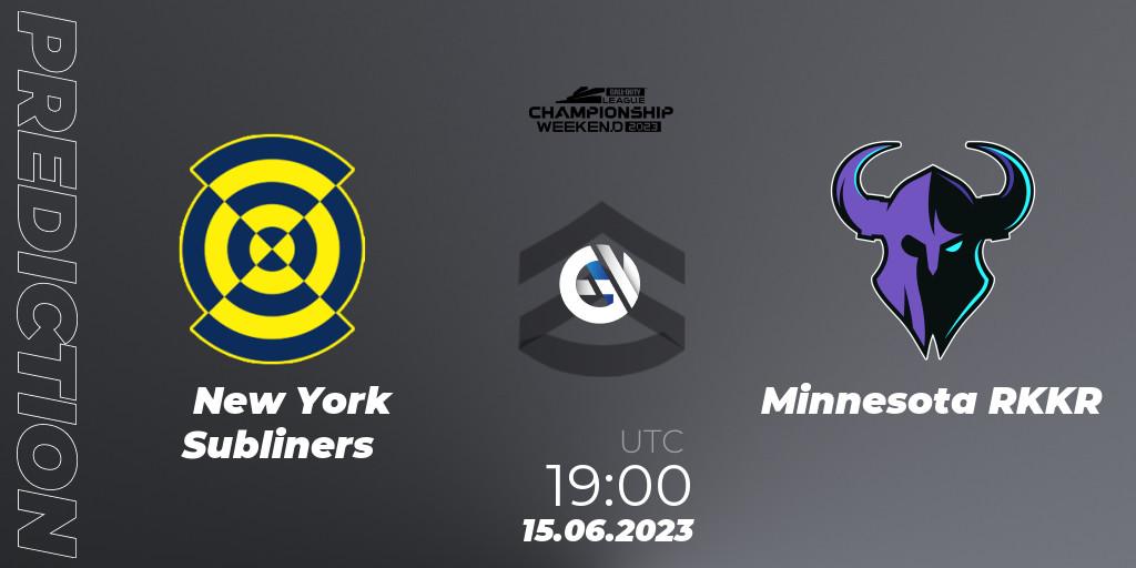 New York Subliners vs Minnesota RØKKR: Betting TIp, Match Prediction. 15.06.2023 at 19:00. Call of Duty, Call of Duty League Championship 2023
